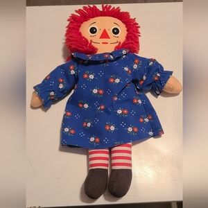Rag Doll with Blue Floral Dress